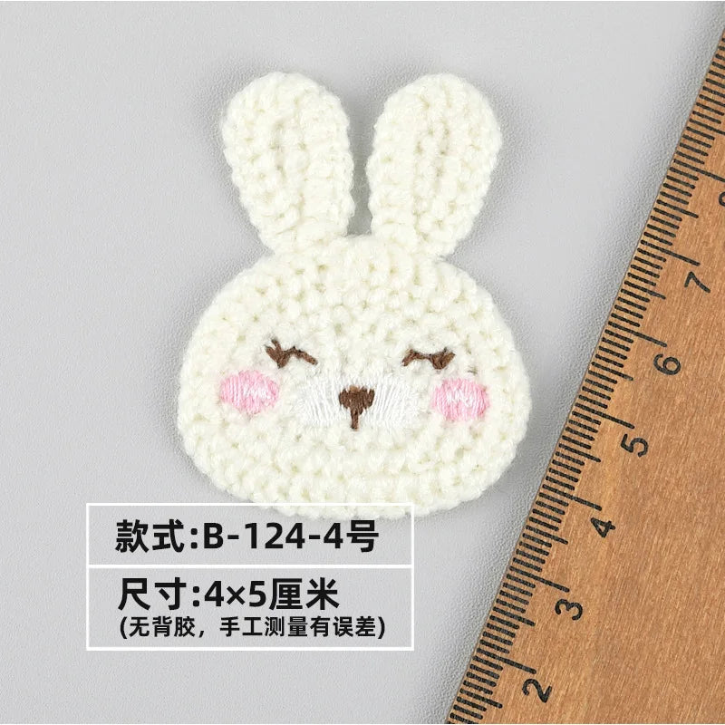 20pc Cartoon Embroidered Fabric Patch Hair Woolen Sweater Accessories