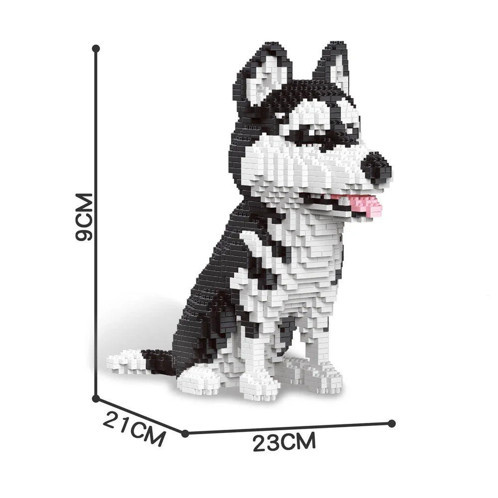 Built Four Styles of Expressive Micro Particle Mini Cat Building Blocks