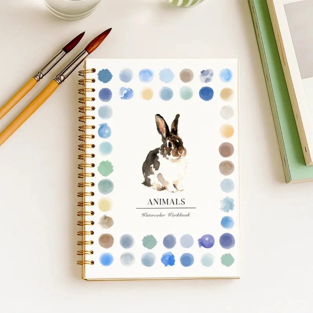 A Special Animal Themed Watercolor Coloring Book