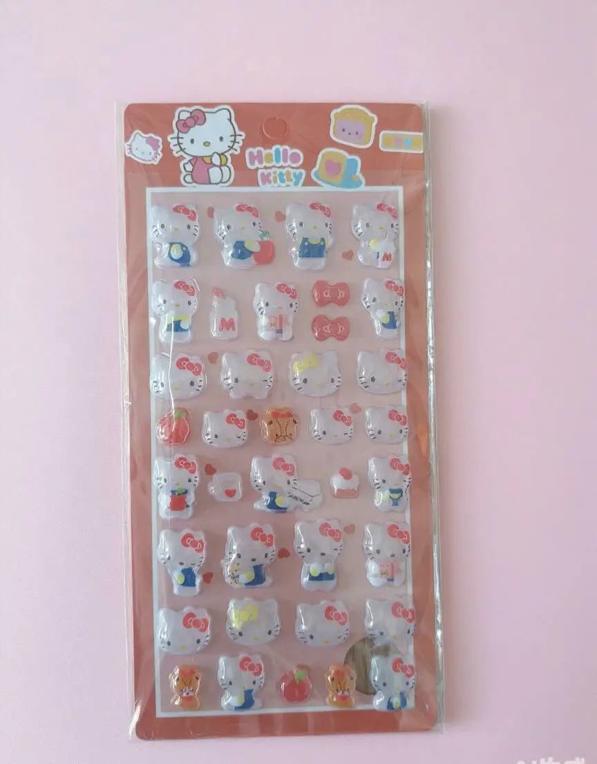 3D Transparent Jelly Sticker Crystal Decorative Stickers