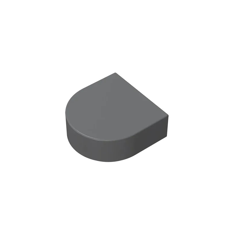 Round 1 x 1 Half Circle Extended (Stadium) Compatible DIY Educational Building Blocks