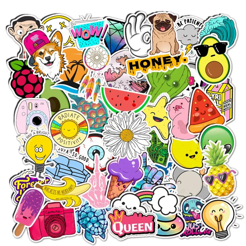 33 Styles Stickers 50PCS/Pack Decals Sticker For DIY Sticker