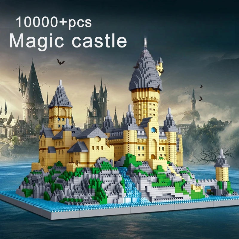 Magic Castle Medieval Architecture Building Set Creative Technical Assembly Bricks