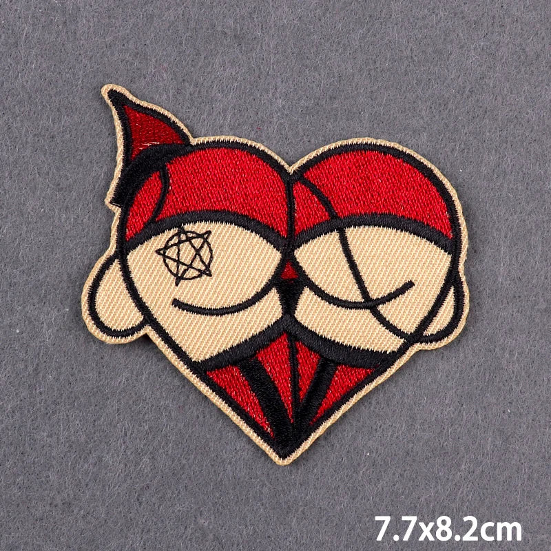 Skull Iron On Patches For Clothing Thermoadhesive Patches On Clothes