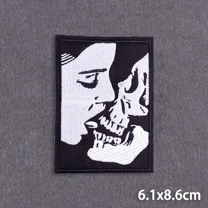 Skull Iron On Patches For Clothing Thermoadhesive Patches On Clothes