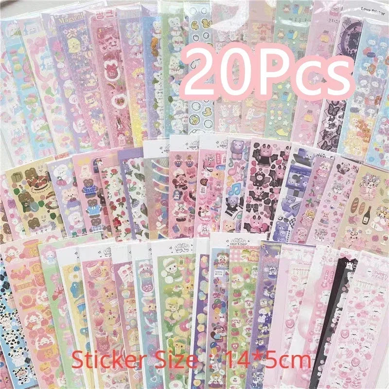 10pcs/20pcs/30pcs/40pcs Random Sticker Pack Laser Decorative Kawaii Album Stickers