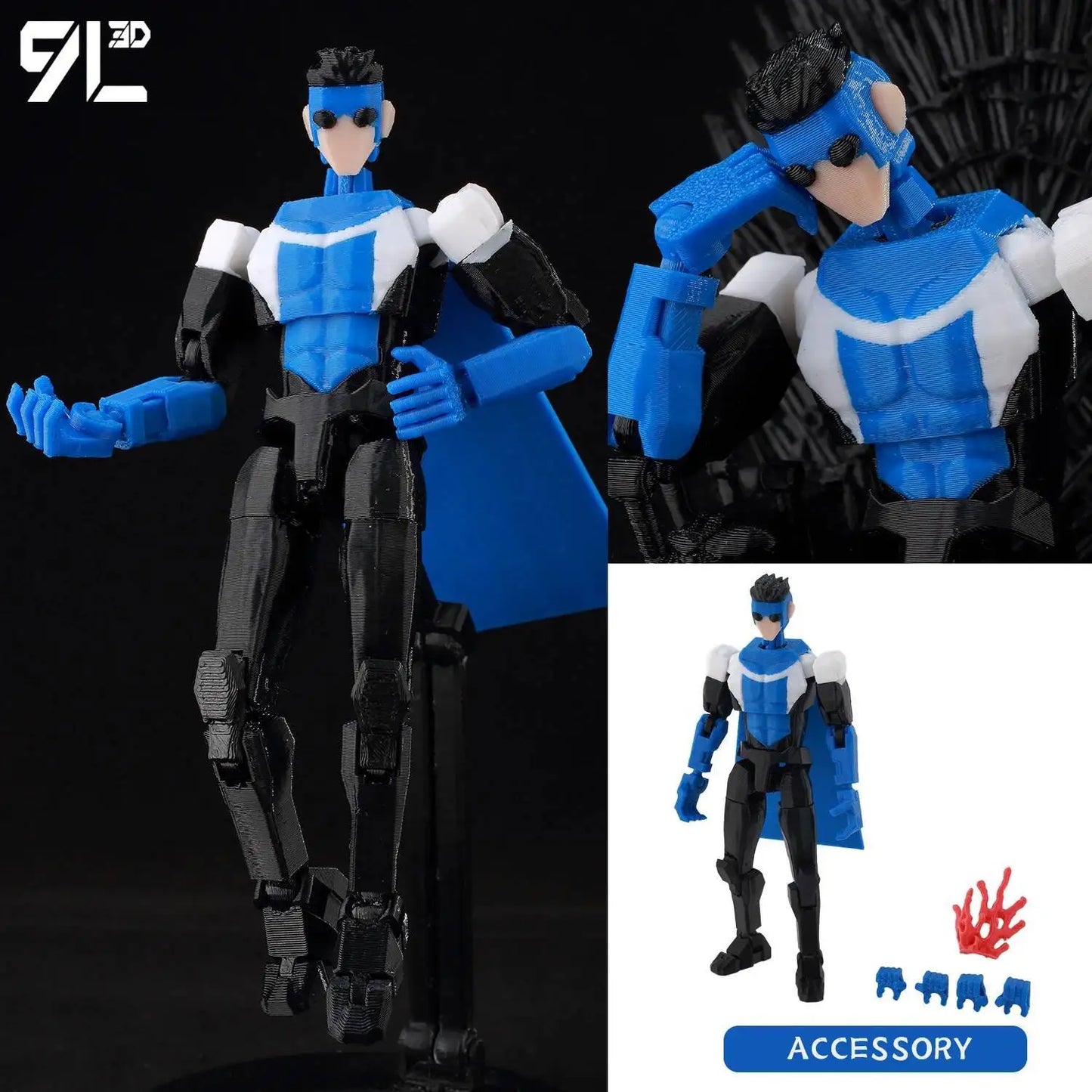 LUCKY13 Titan13 Multi-Joint Superhero Collectible Figure