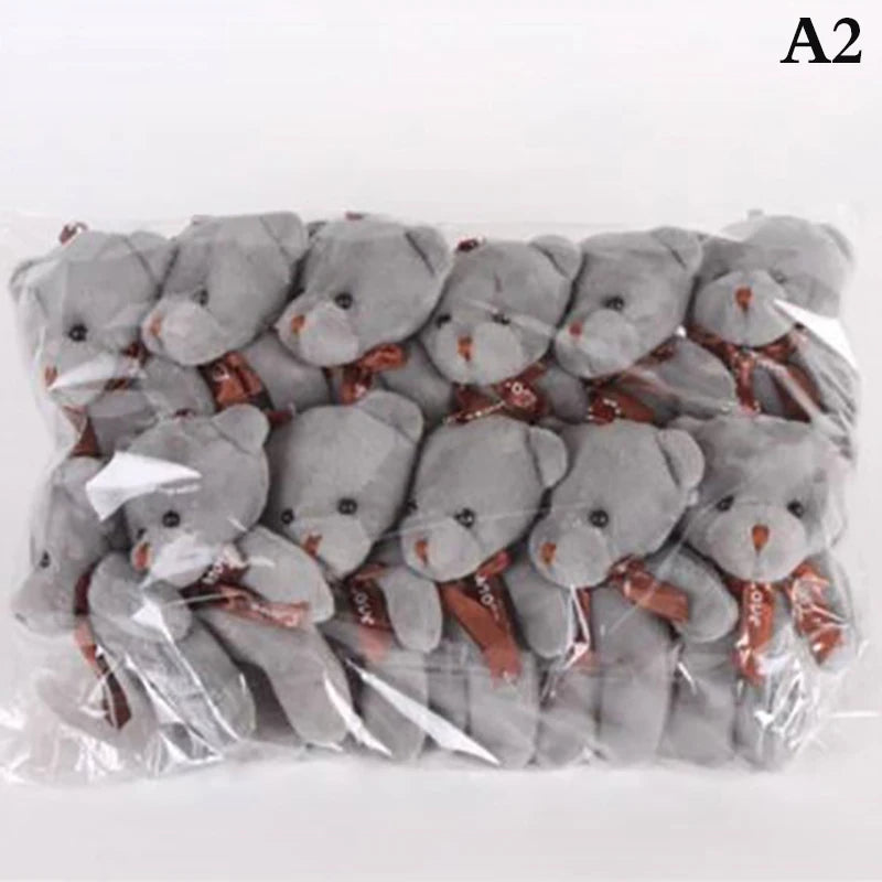 12/10Pcs/Lot Soft Stuffed Bear Plush Toys Mini Teddy Bear Dolls