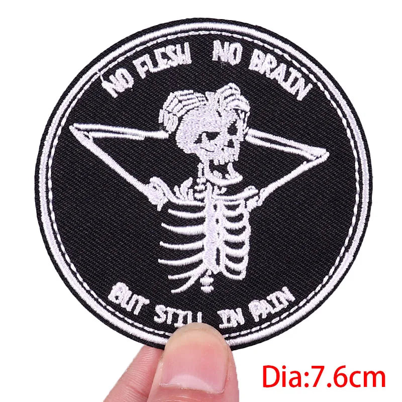 Muscle Animal/Rock Sports Embroidery Patch Iron On Patches For Clothing