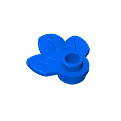 Round 1 x 1 with 3 Leaves Compatible Children's DIY Bricks