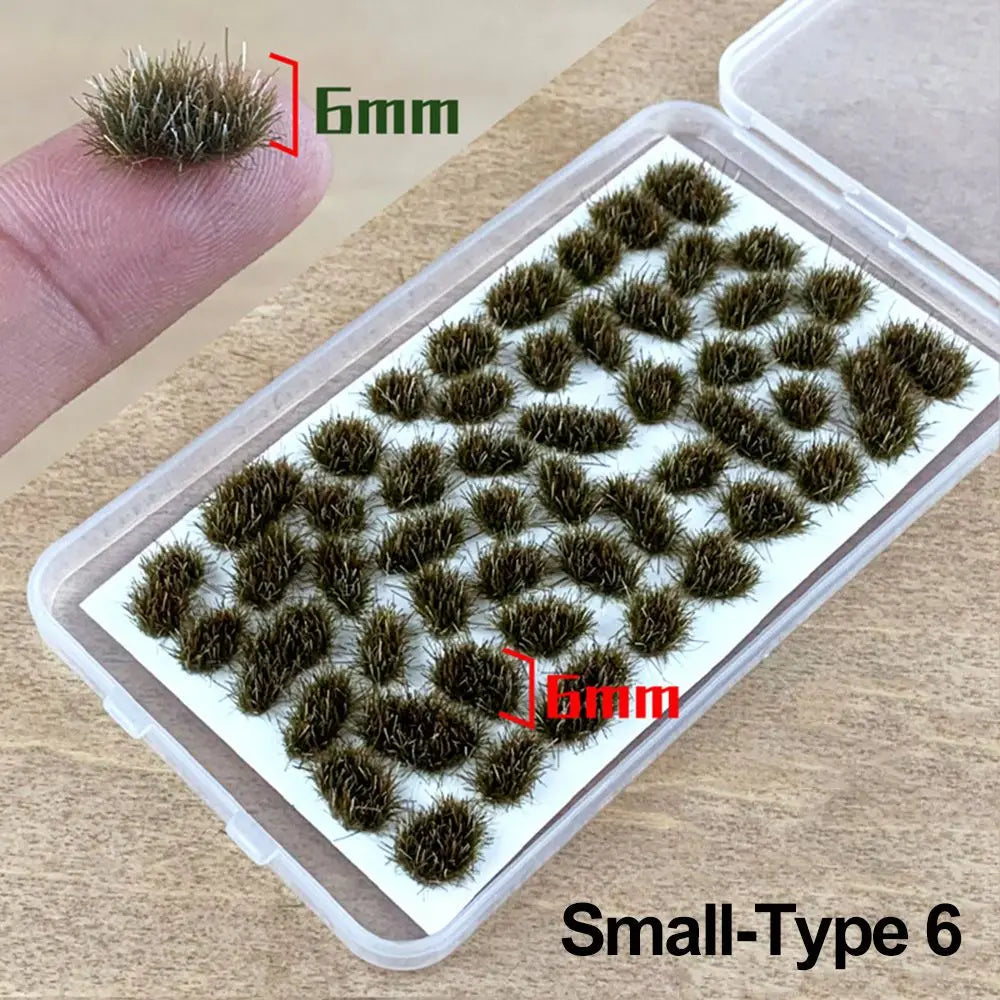 Grass Nest Model Sand Scene DIY Material Realistic Grass Tuft Miniature Grass Bushes Plant Cluster Scenery