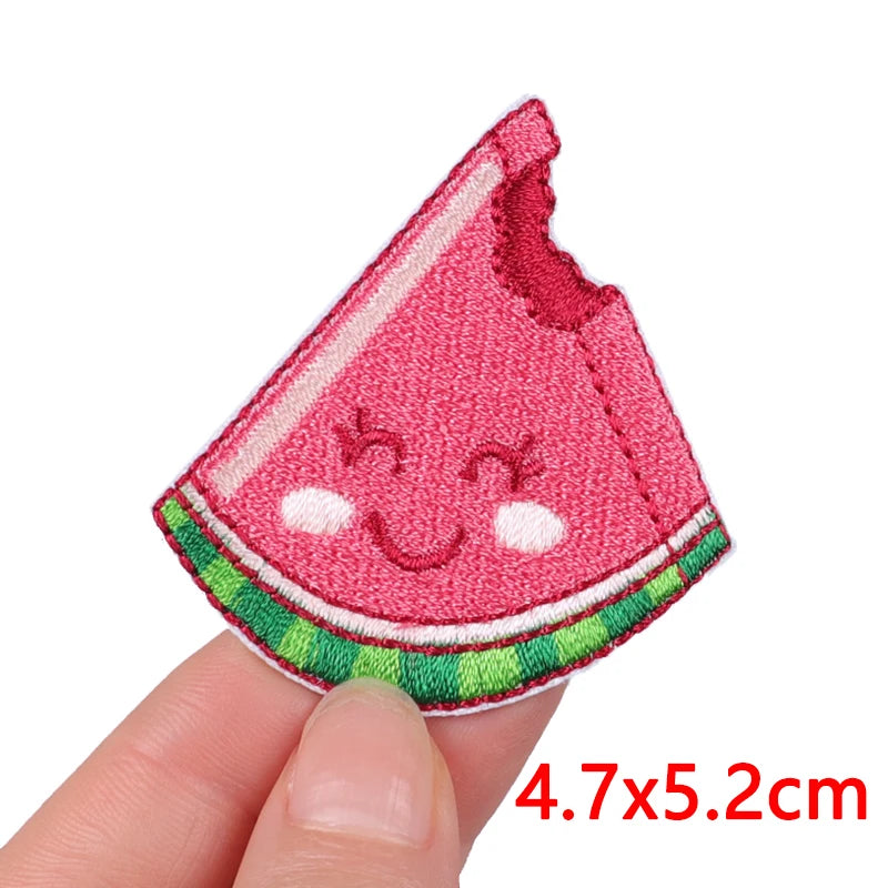 Cartoon/Food Patch Small Animal Embroidery Patches On Clothes DIY Iron On Patches For Clothing