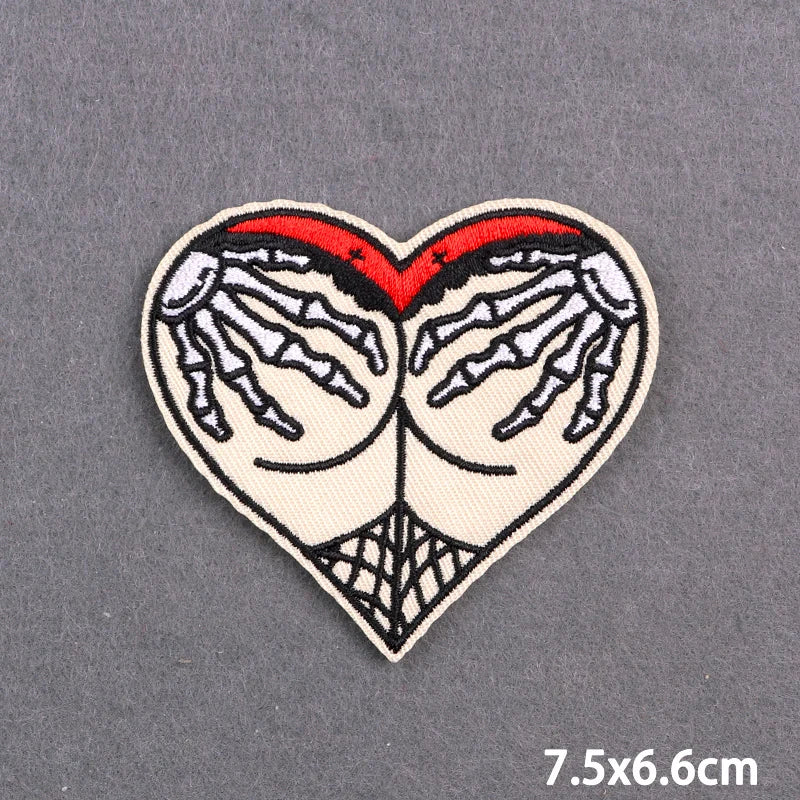 Warning Letters Embroidery Patches For Jeans Good Vibes Iron On Patch Thermoadhesive Patches For Clothes