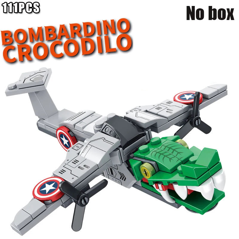 Brainrots Figure Toys Building Blocks Gift Blind Box