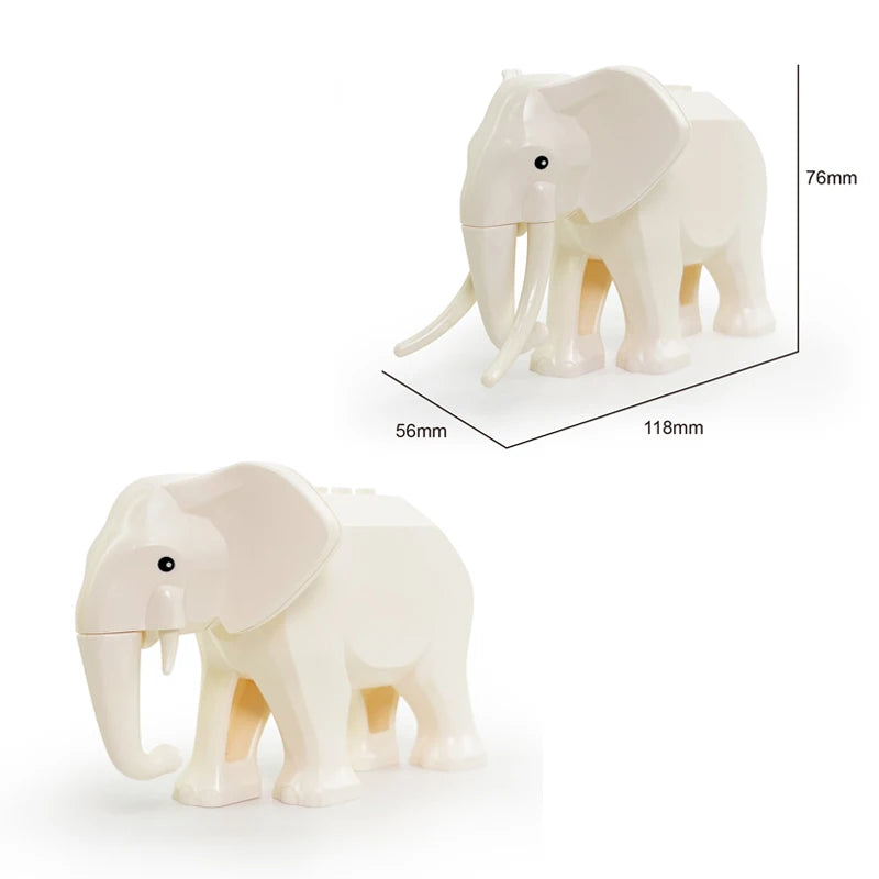 MOC Farm Zoo Animal Building Blocks Kids Toys