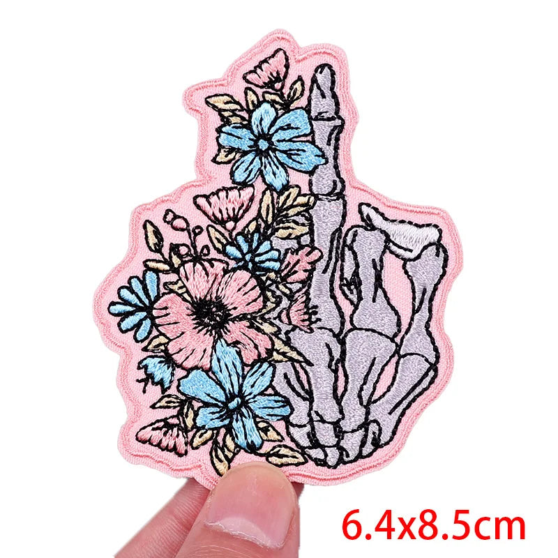 Muscle Animal/Rock Sports Embroidery Patch Iron On Patches For Clothing