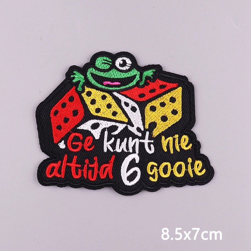 Netherland Oeteldonk Carnival Iron On Patches For Clothes Oeteldonk Embroidery Patch