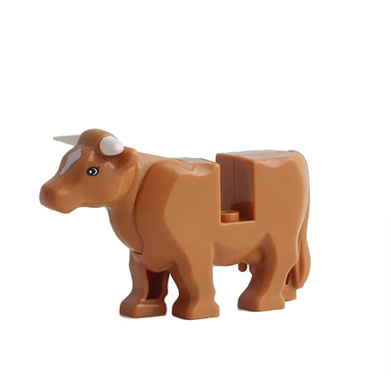 MOC Farm Zoo Animal Building Blocks Kids Toys