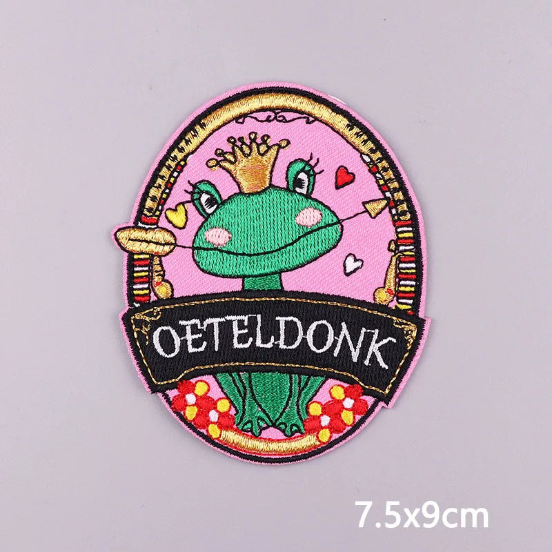 Netherland Oeteldonk Carnival Iron On Patches For Clothes Oeteldonk Embroidery Patch