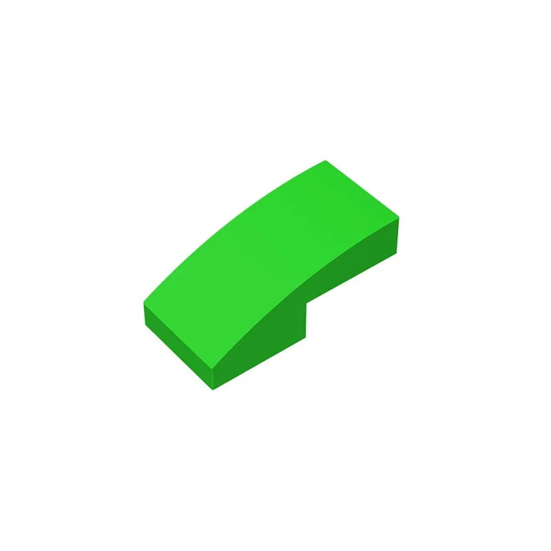 Curved 2 x 1 Compatible Children's DIY Educational Building Blocks Technical