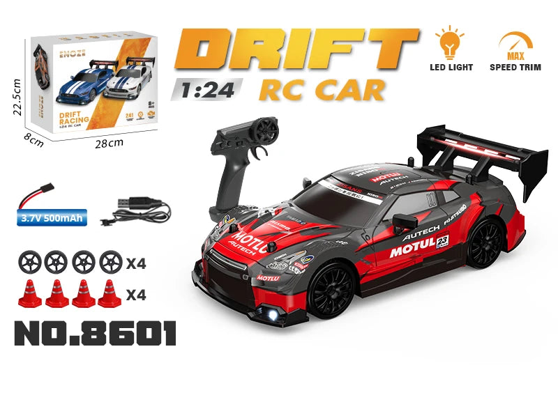 1:24 RC Drift Car 4WD 2.4G High Speed Racing Car