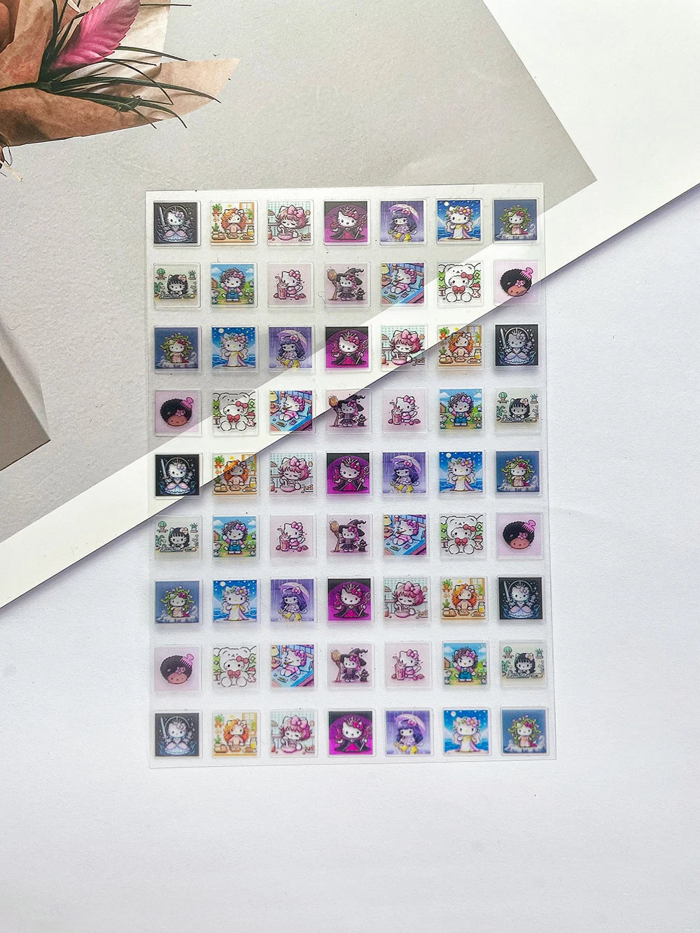 Sanrio Press On Nails Stickers Y2K Punk 3D DIY Scrapbook Nails Stickers