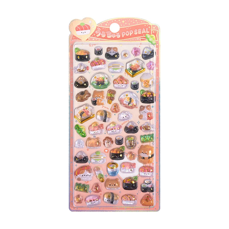 Japanese Style Mini Sweet Drop 3D Relief Stickers Scrapbooking DIY Journaling Stationery