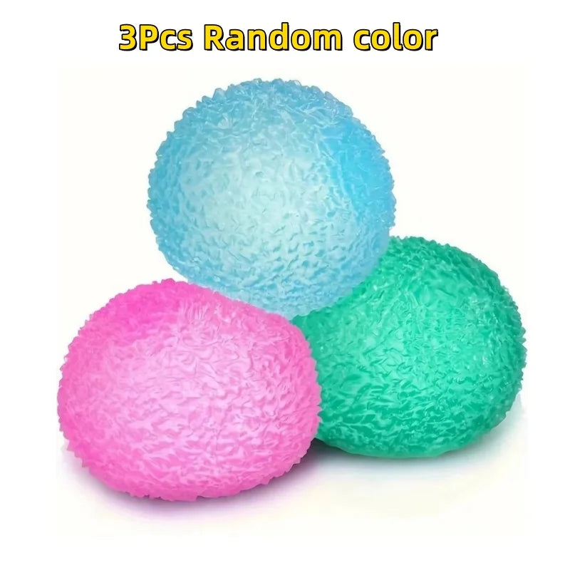 1Pc Squishy Multicolor Texture Ice Ball Squeeze Toy for Kids