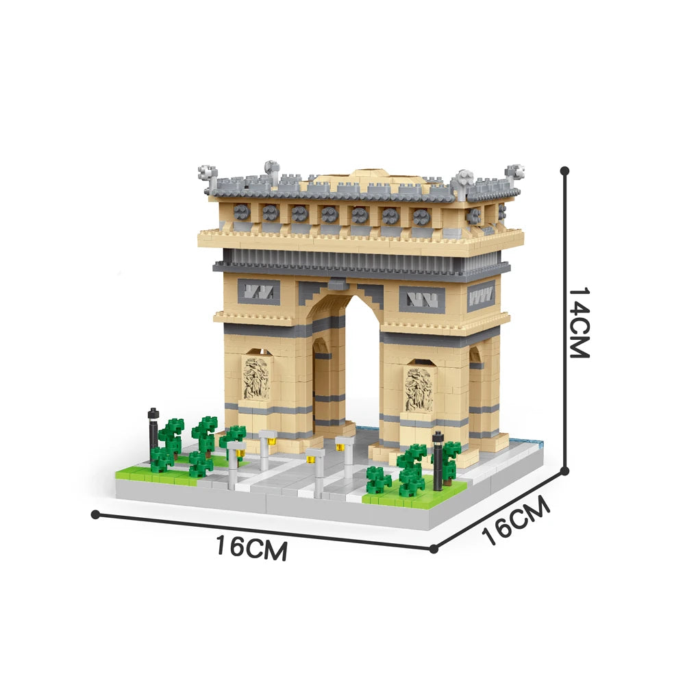 Louvre Micro Mini Building Blocks for Adult, Architecture Toys Set