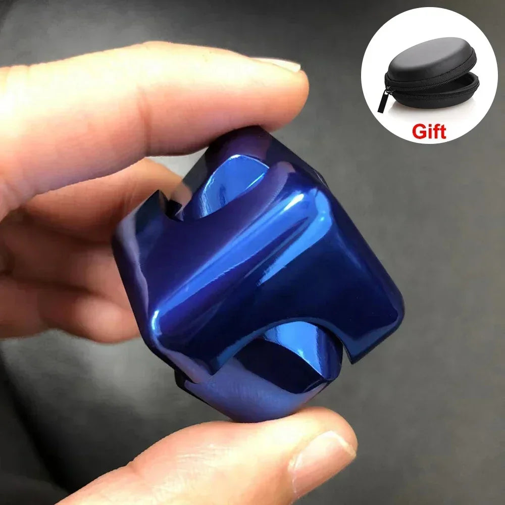 Metal Cube Rotating Fingertip Gyroscope Fidget Anti Stress Toys