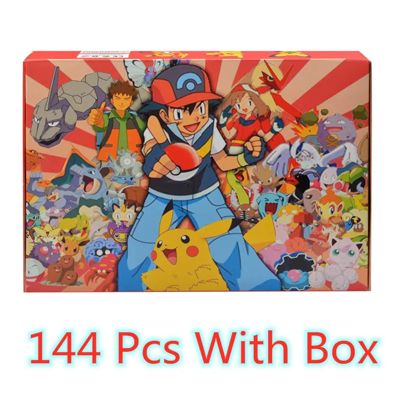 144 Style Pokemon Figure Toys Anime Pikachu Action Figure Model Ornamental Decoration