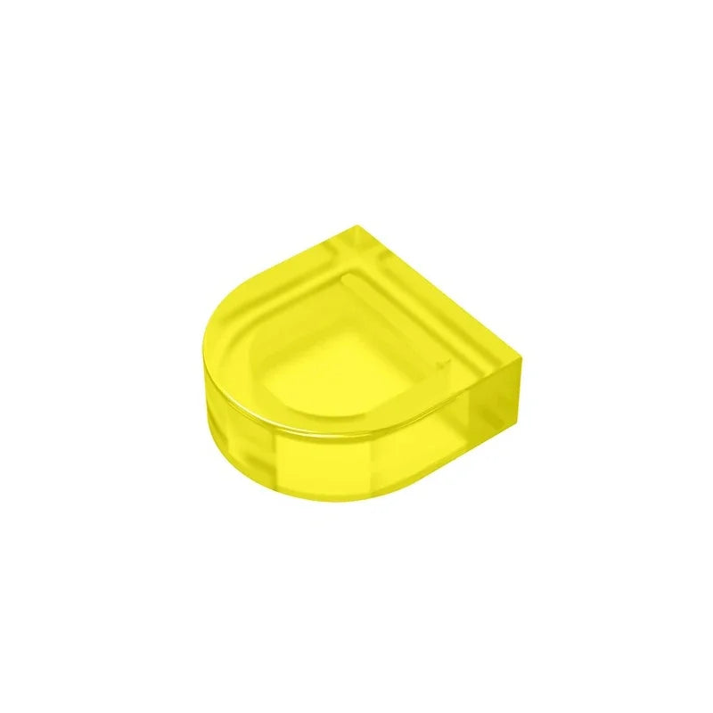 Round 1 x 1 Half Circle Extended (Stadium) Compatible DIY Educational Building Blocks