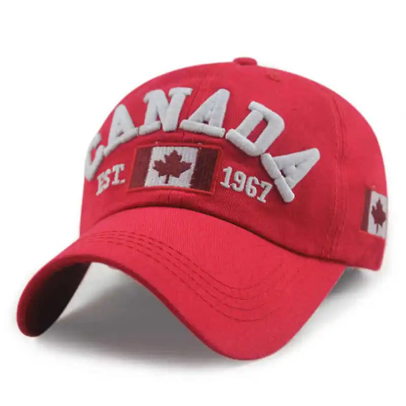 Canada Flag Baseball Cap – Cotton Adjustable Snapback