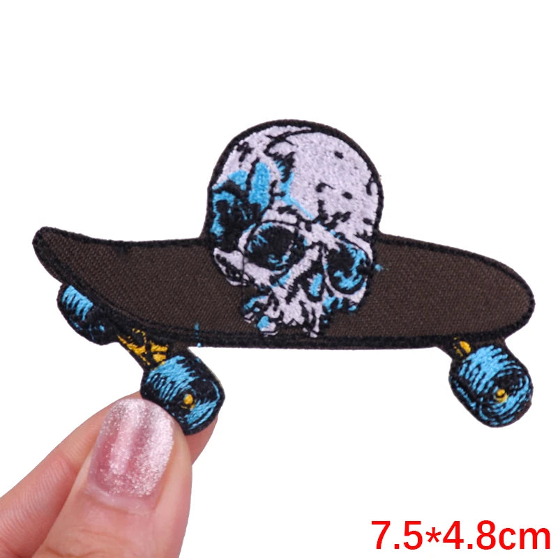 Muscle Animal/Rock Sports Embroidery Patch Iron On Patches For Clothing