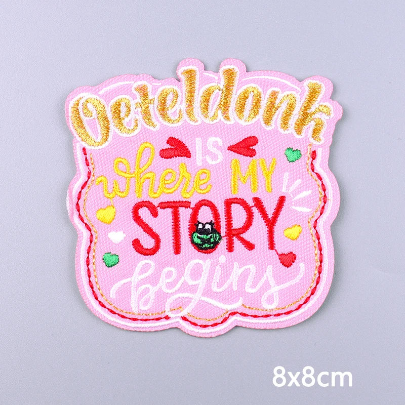 Netherland Oeteldonk Carnival Iron On Patches For Clothes Oeteldonk Embroidery Patch