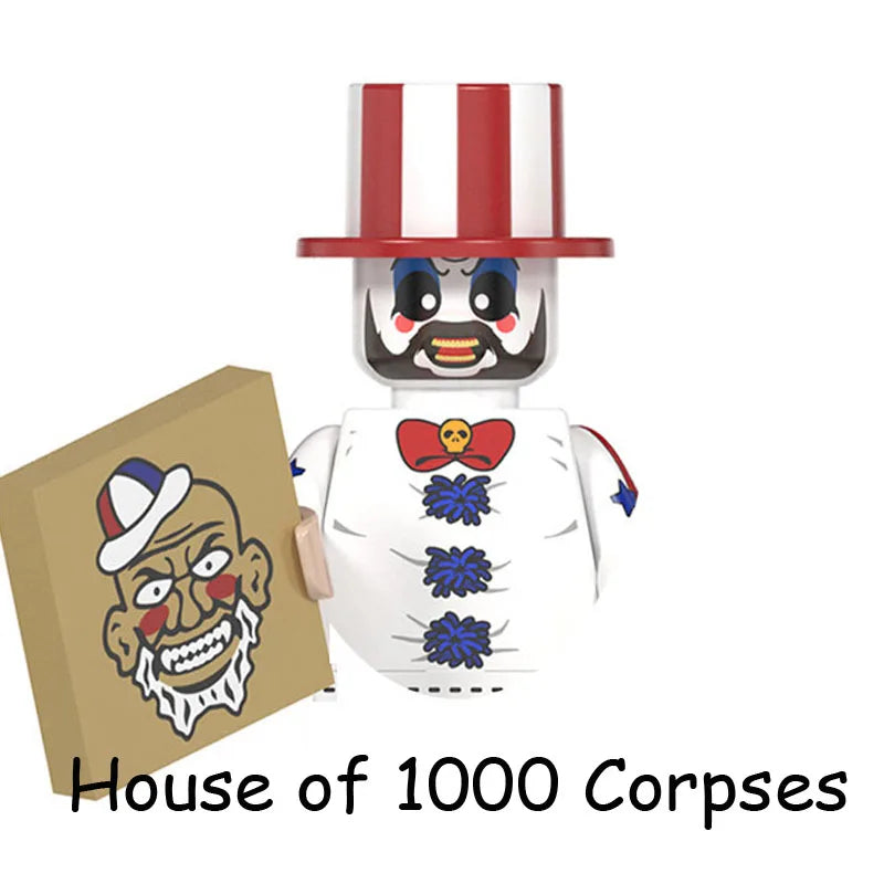 4Pcs/Set The Horrible Movie Dustin Mike Vecna Will Eleven Model Figure Blocks Construction Bricks Toys