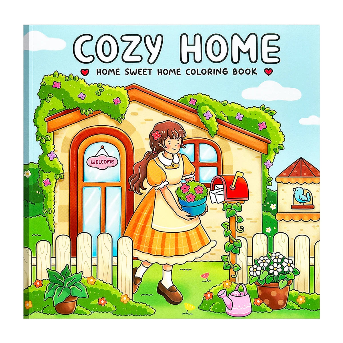 Covering Diverse Themes European and Japanese Styled Coloring Book