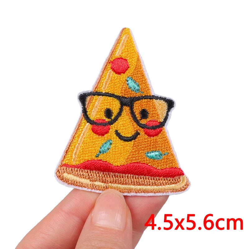 Cartoon/Food Patch Small Animal Embroidery Patches On Clothes DIY Iron On Patches For Clothing