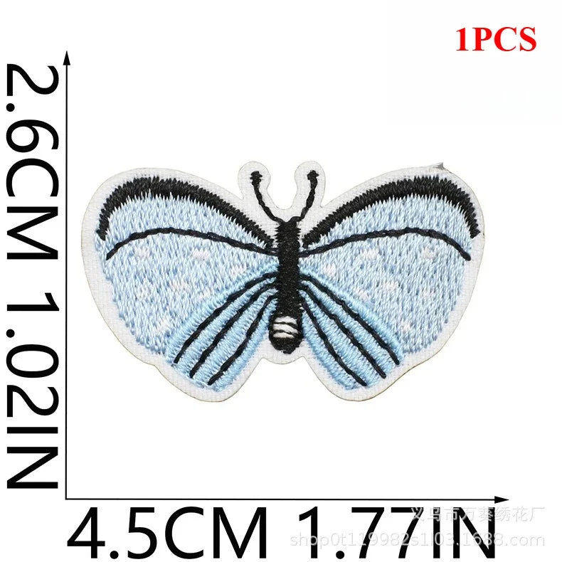 Exquisite Flower Embroidery Patch Sticker Bag Decoration Butterfly Bee Cloth Sticker