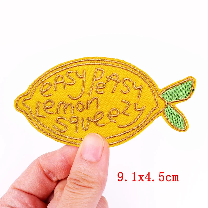 Cartoon/Food Patch Small Animal Embroidery Patches On Clothes DIY Iron On Patches For Clothing