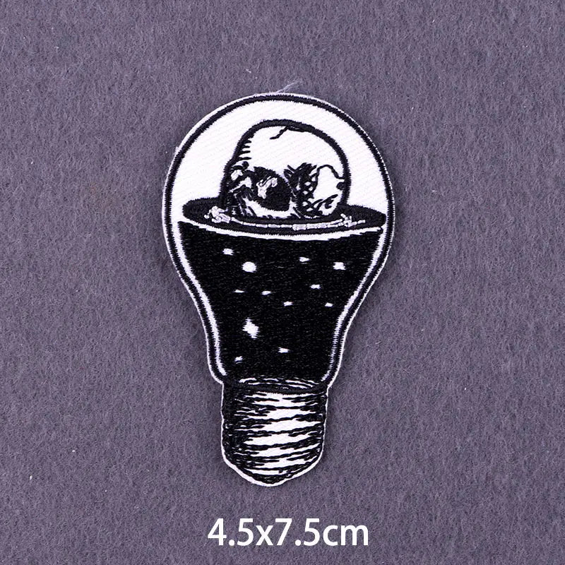 Skull Iron On Patches For Clothing Thermoadhesive Patches On Clothes