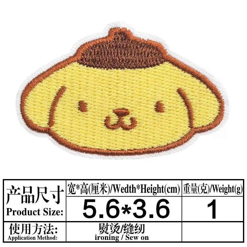 Sanrio Kawaii Embroideried Iron on Patches