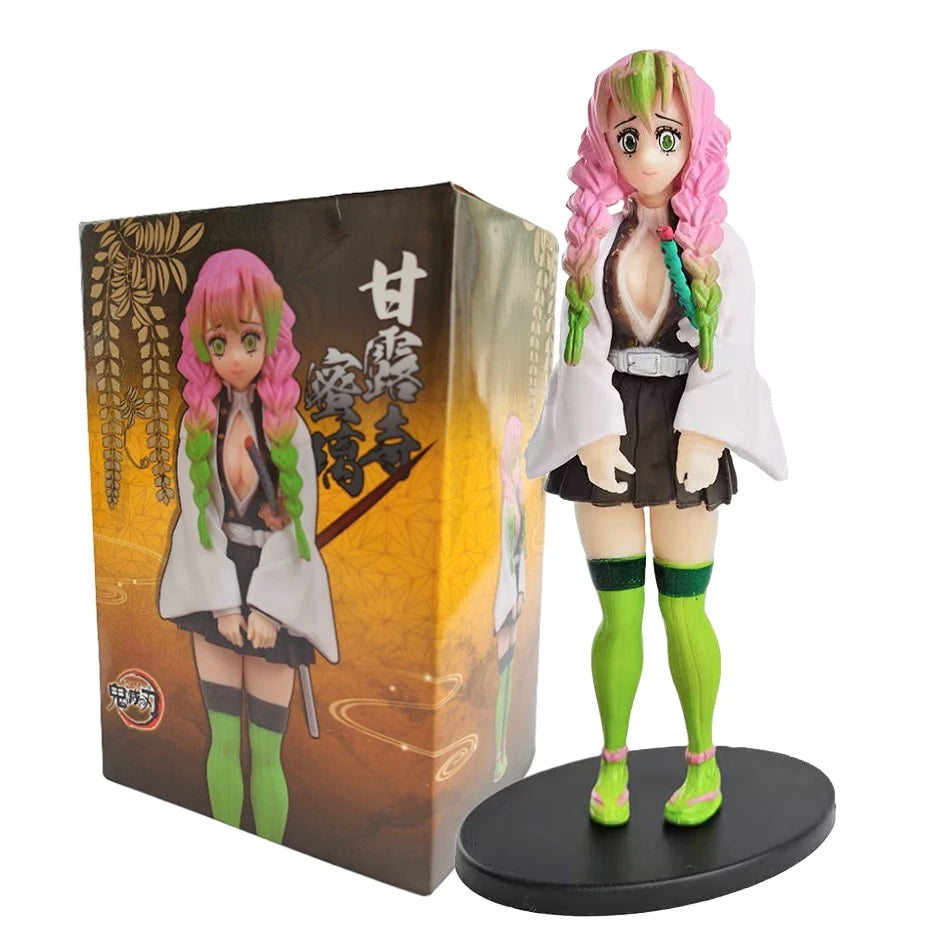 Demon Slayer Anime Action Figure - Kamado Tanjirou with Agatsuma Zenitsu And Nezuko PVC Model Toys