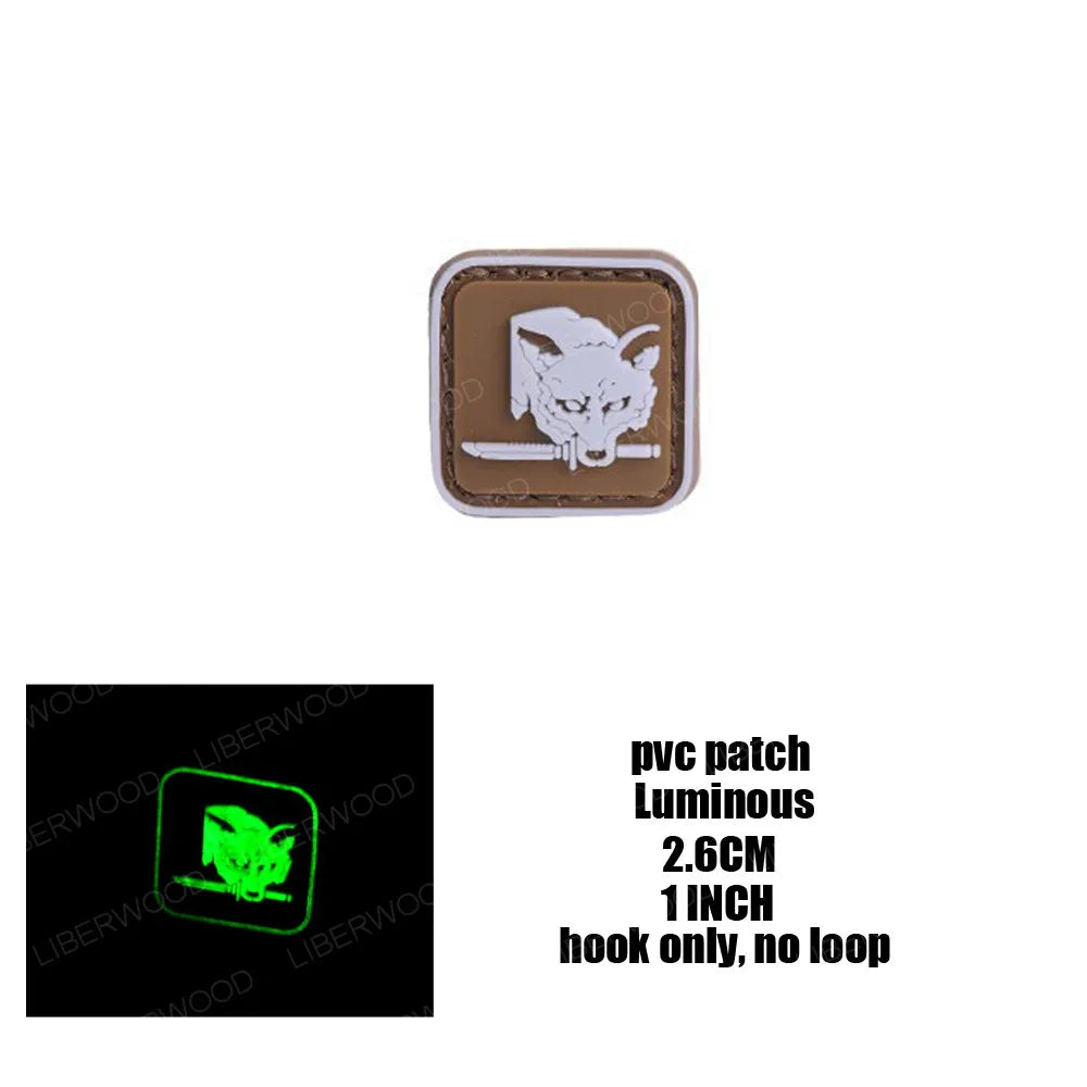 Metal Gear Solid Foxhound Emblem Patch Fox Hound Uniform Sticker Badge Militaria Group Armband Applique