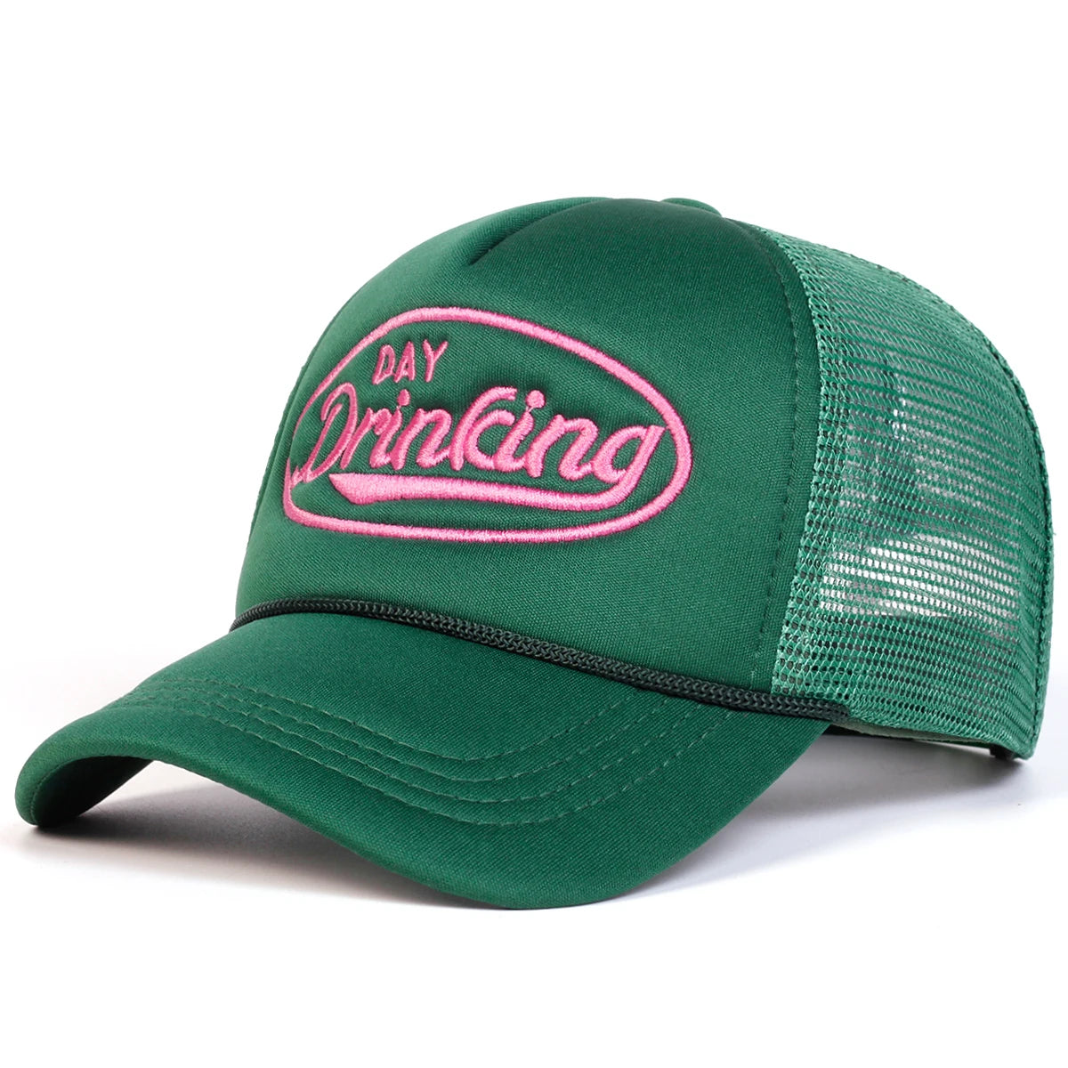 Unisex DAY DRINKING Embroidered Mesh Baseball Cap – Adjustable Hat