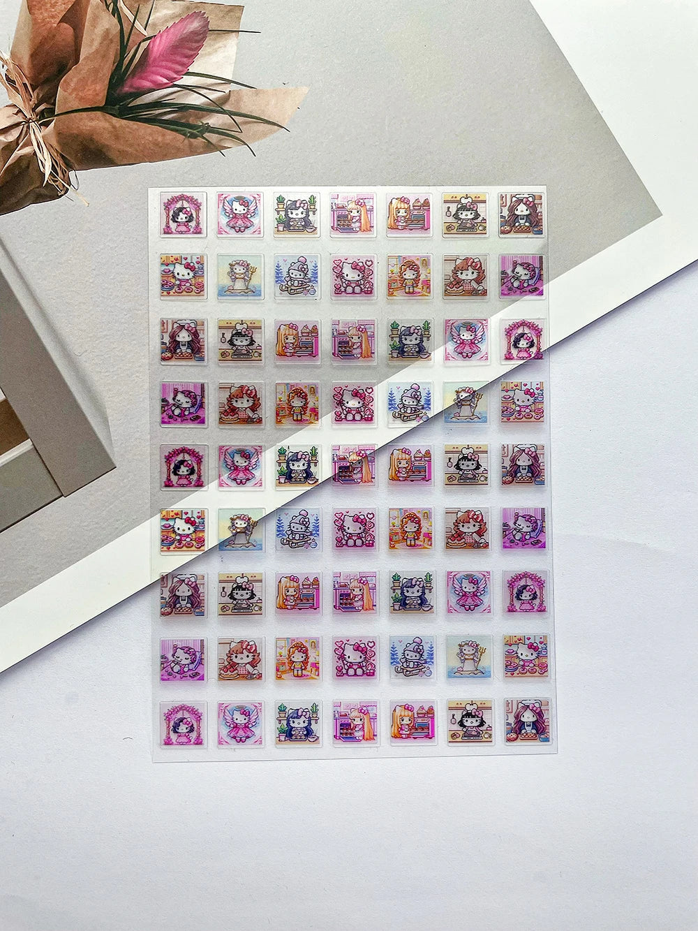 Sanrio Press On Nails Stickers Y2K Punk 3D DIY Scrapbook Nails Stickers