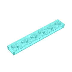 1 x 6 Compatible Children's DIY building block Particles Plate DIY