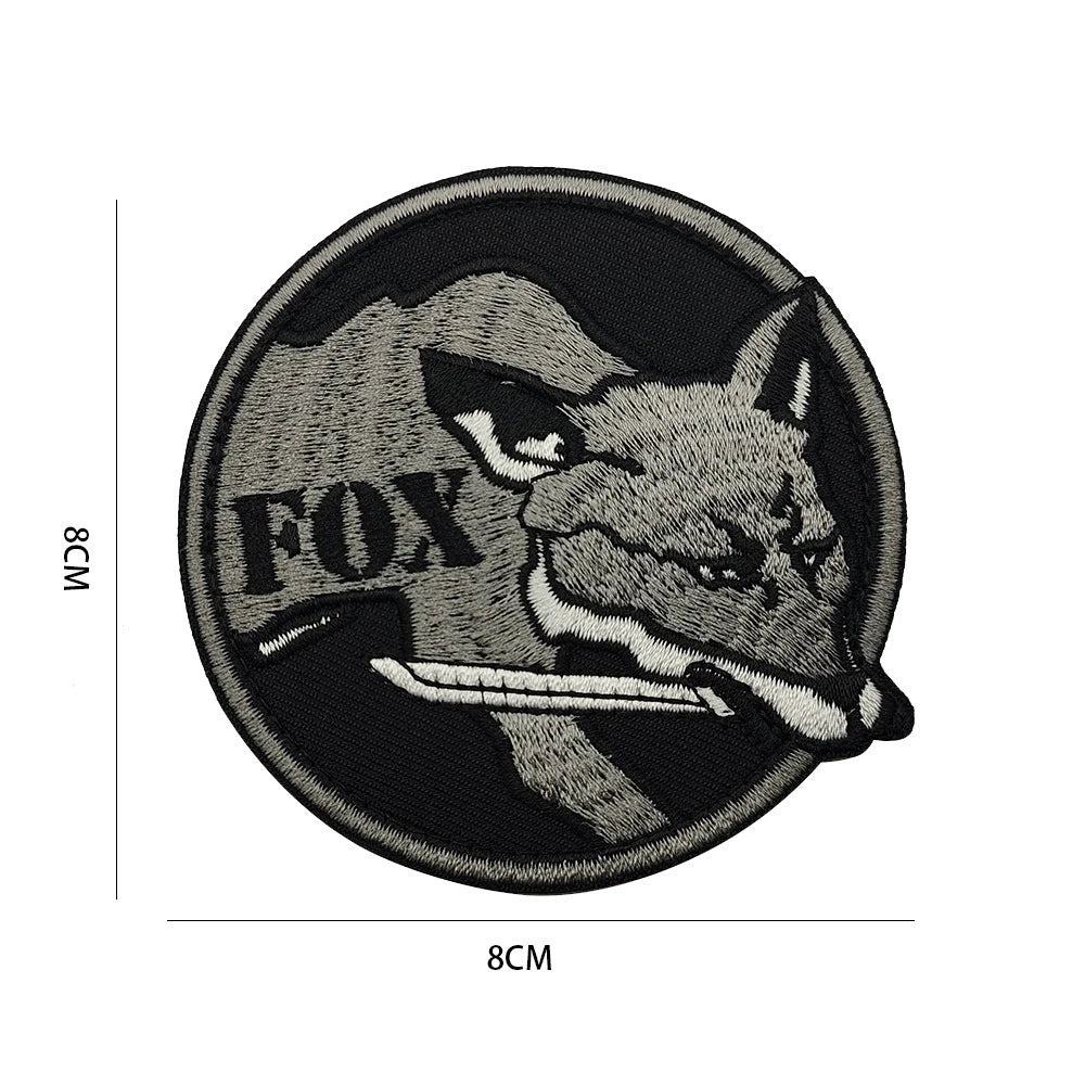 Metal Gear Solid MGS 5 Diamond Dogs Special Force Group Ghost Embroidered Patch