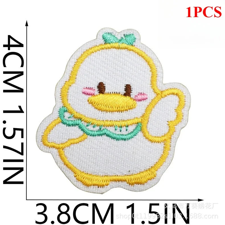 Cute Korean Handmade Embroidery Cloth Sticker Bear Patch Sticker Clothes Decoration
