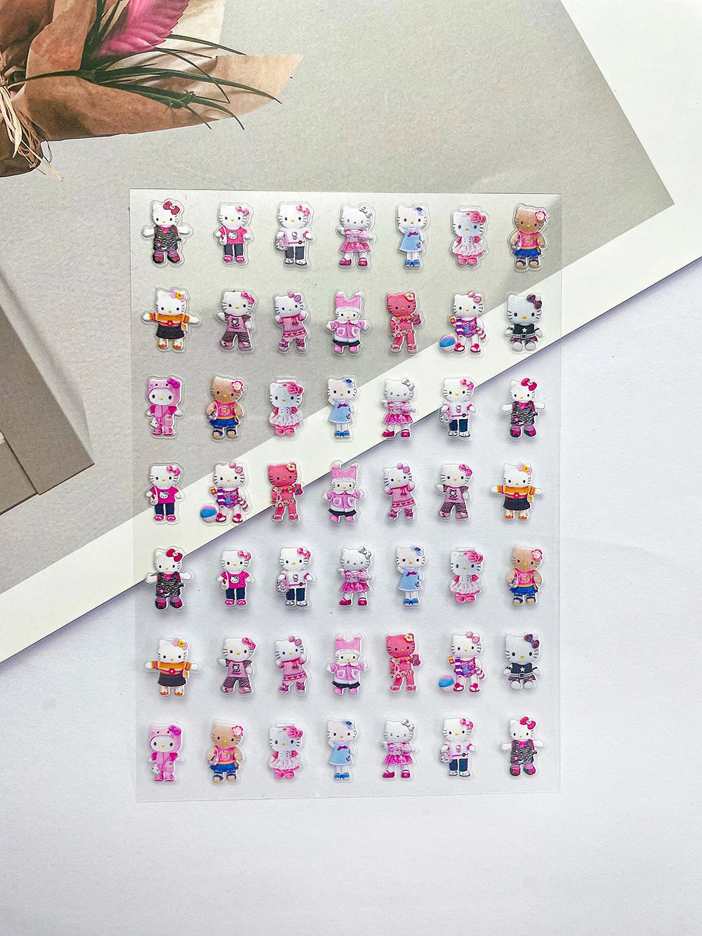 Sanrio Press On Nails Stickers Y2K Punk 3D DIY Scrapbook Nails Stickers
